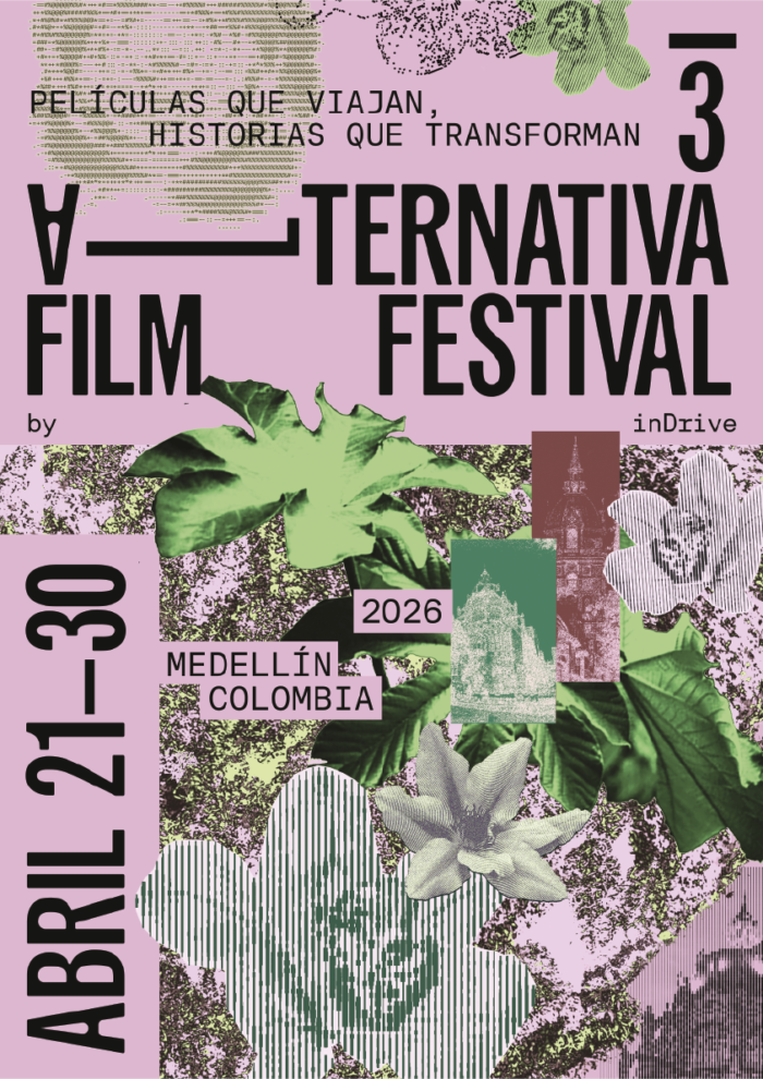 Afiche oficial Alternativa Film Festival - Abril 21-30 en Medellín.